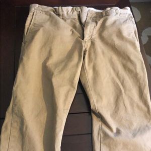 Medium khaki JCrew broken in khaki